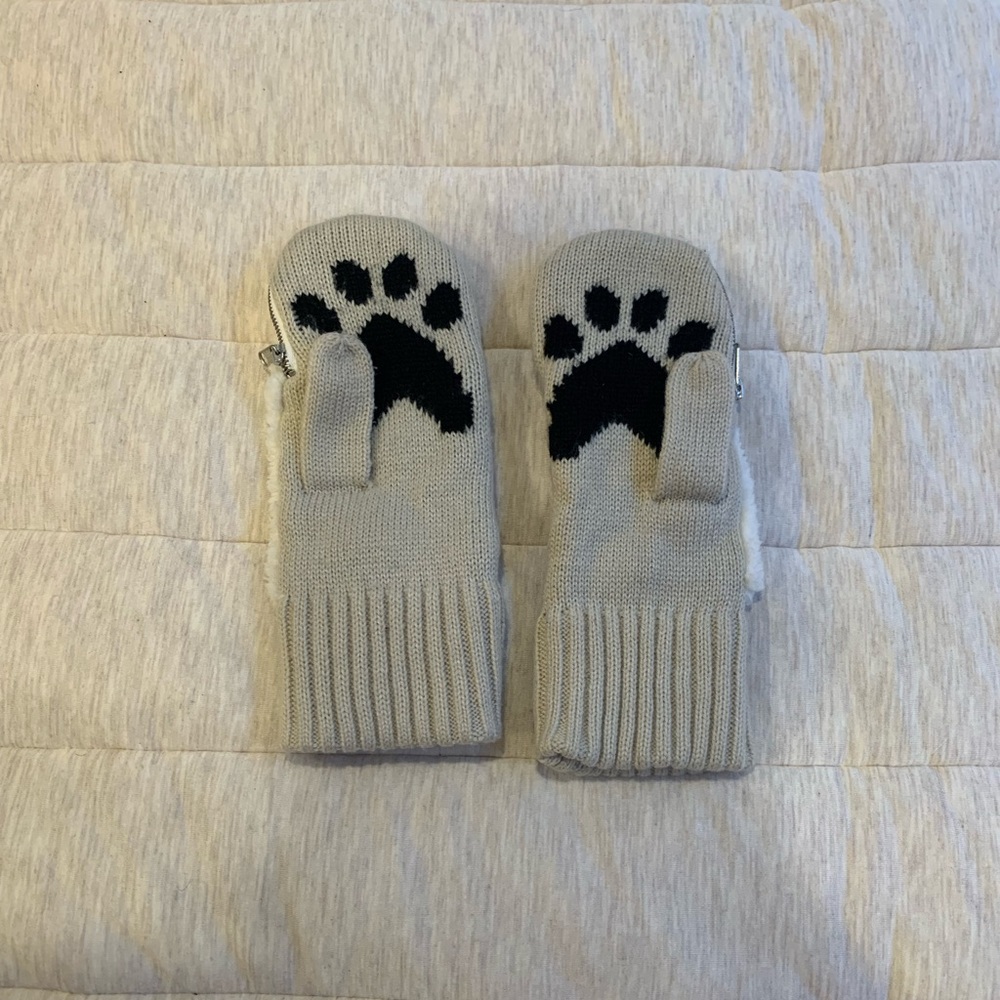 Aerie zipper mittens